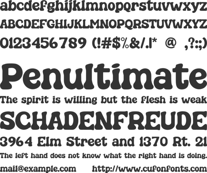 Goligan font preview