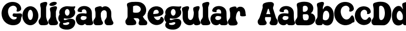 Goligan Regular font