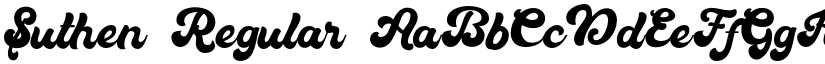 Suthen Regular font