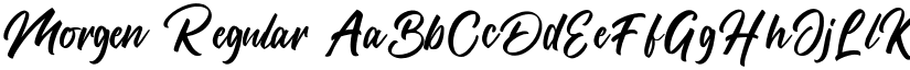 Morgen Regular font