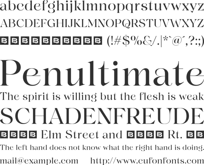 Amaline Trial font preview