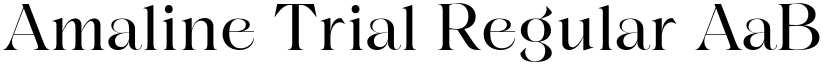 Amaline Trial Regular font