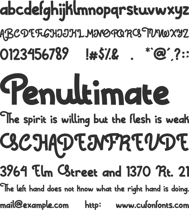 After Smile font preview