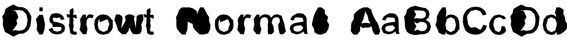 Distrowt Normal font