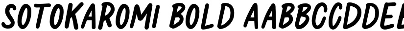 SotoKaroMi Bold font