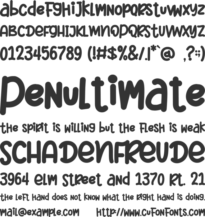 Christmas Sheep font preview