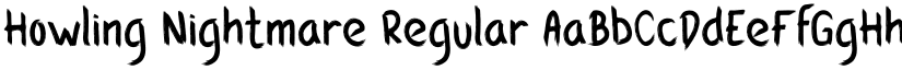 Howling Nightmare Regular font