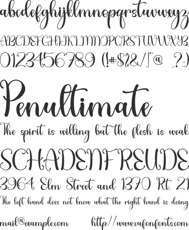 Withrose - Personal Use font preview