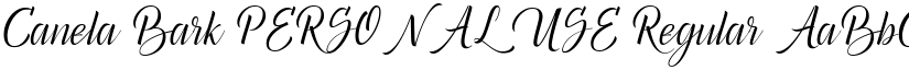 Canela Bark PERSONAL USE Regular font