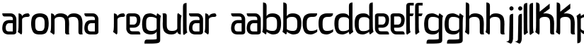 Aroma Regular font