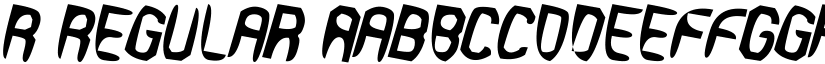 R Regular font