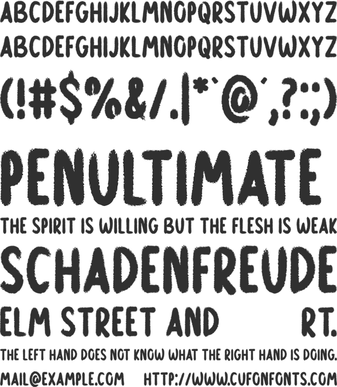 Keep Me font preview