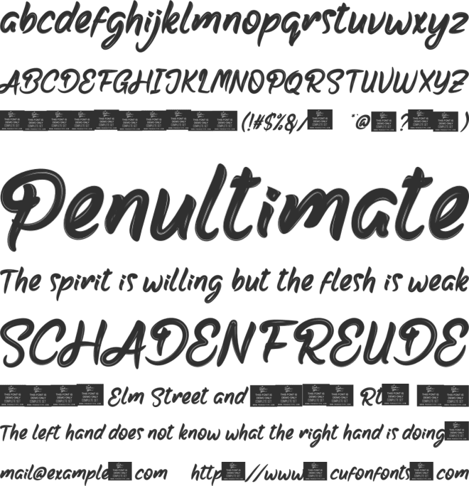 Agentpersonal font preview