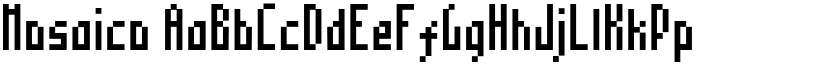 Mosaico font