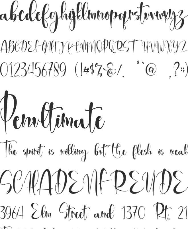 Brithany Modern - Personal Use font preview