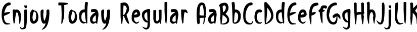 Enjoy Today Regular font