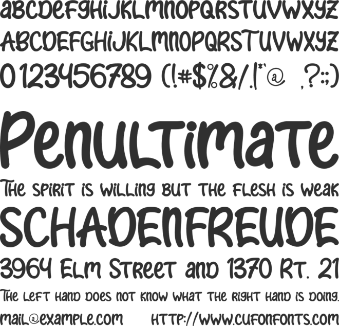 Easter Gift font preview