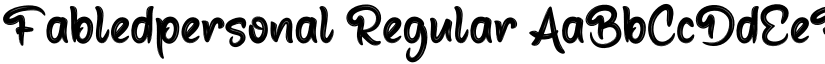 Fabledpersonal Regular font