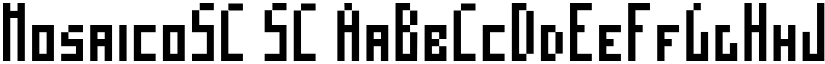 MosaicoSC SC font