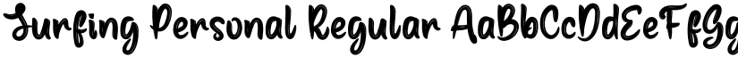 Surfing Personal Regular font