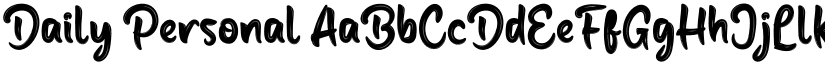 Daily Personal font