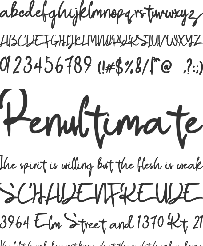 Sugar Valentine font preview
