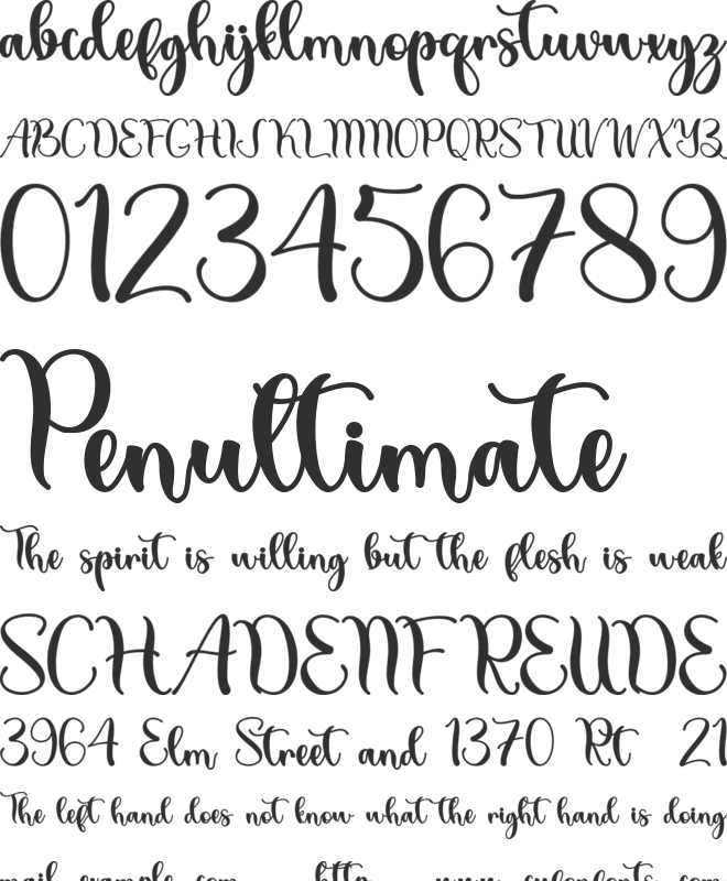 Summer Peach - Personal Use font preview