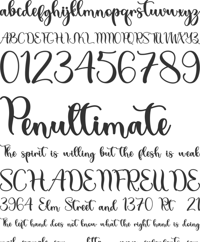 Summer Peach - Personal Use font preview