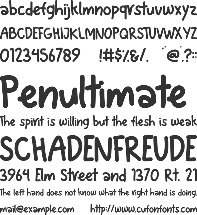 Summer Days font preview