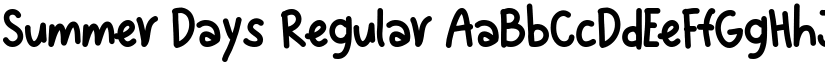 Summer Days Regular font