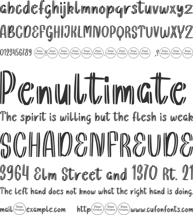 Savon Burg Free Trial font preview