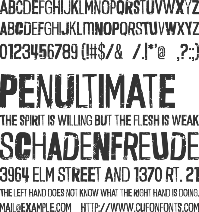 Deacon Flock font preview