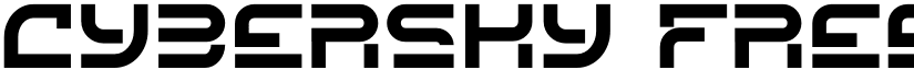 Cybersky Free Trial Regular font