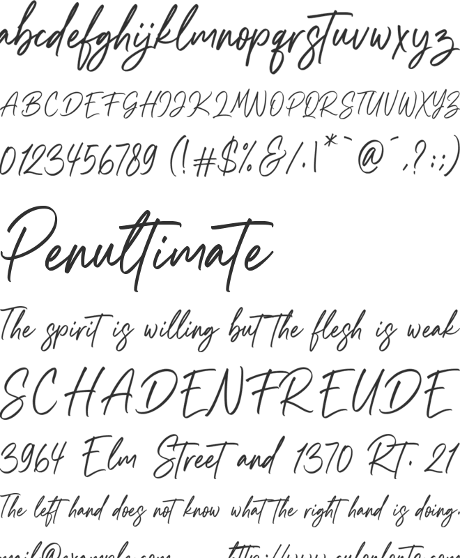 Southland Letter font preview