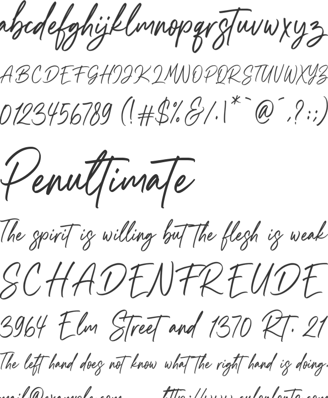 Southland Letter font preview