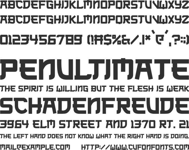 Neo Tech font preview