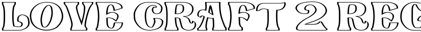 Love Craft 2 Regular font