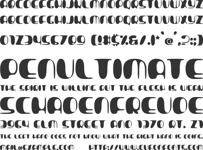Alien Nation font preview