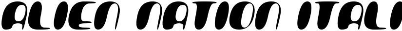 Alien Nation Italic font