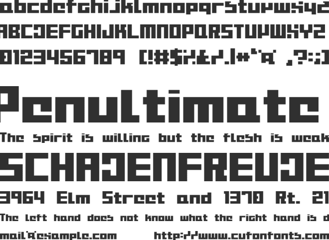 Bitmapper Old Type font preview