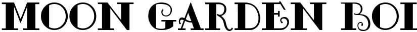 Moon Garden Bold font