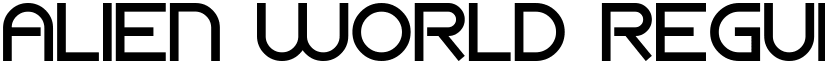 Alien World Regular font