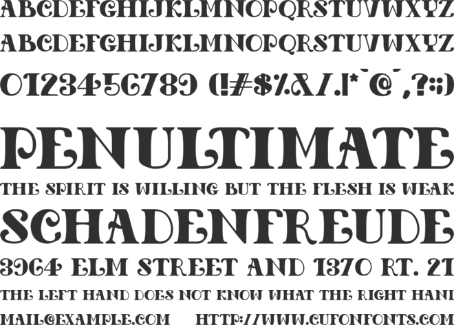 Old School Love font preview