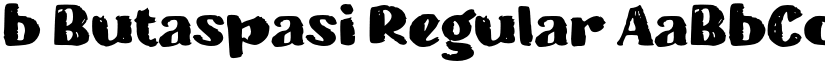b Butaspasi Regular font