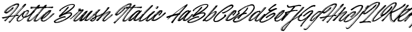 Hotte Brush Italic font