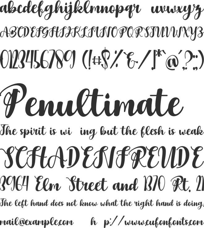 Bright Rainbow font preview