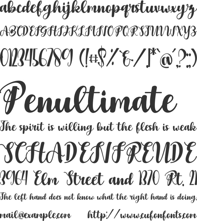 Bright Rainbow font preview