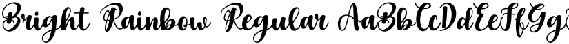 Bright Rainbow Regular font
