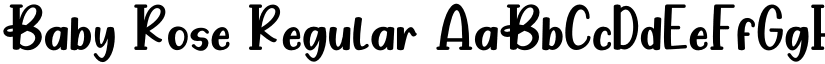 Baby Rose Regular font