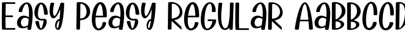 Easy Peasy Regular font